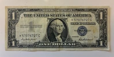 US 1 Dollar Silver Cert - Star Note / Replacement