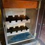 Georgian or Regency period mahogany side board with wine racks Image 9