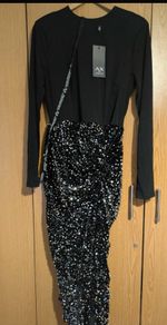 Black sequin dress