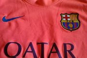 Barcelona fc Nike peach football jersey size large boys