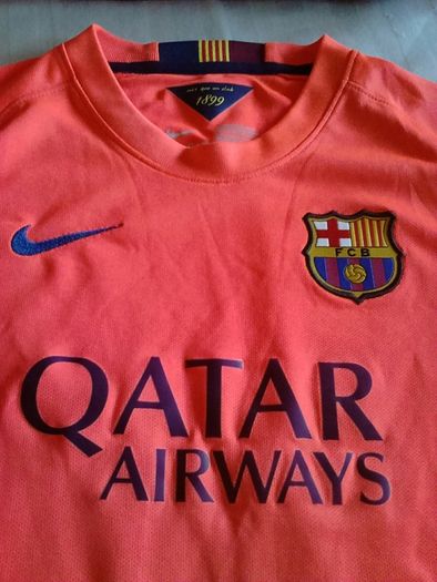 Barcelona fc Nike peach football jersey size large boys