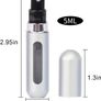 5ML Perfume Atomiser,Perfume Refillable Bottle Portable for Travel Business Trip Outdoor Activities(Silver) Image 2