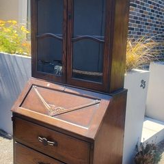 antique writing bureau desk/cabinet