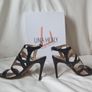 Una healy battle lines gladiator hi heels size 5 black leather Image 4