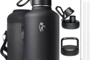 Insulated Water Bottle 2L - 3 Lids - Keeps Cold 24h - Brand New