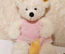 Steiff Lotte Star Fairy Teddy Bear White Plush Soft Toy with Dress & Star 111938