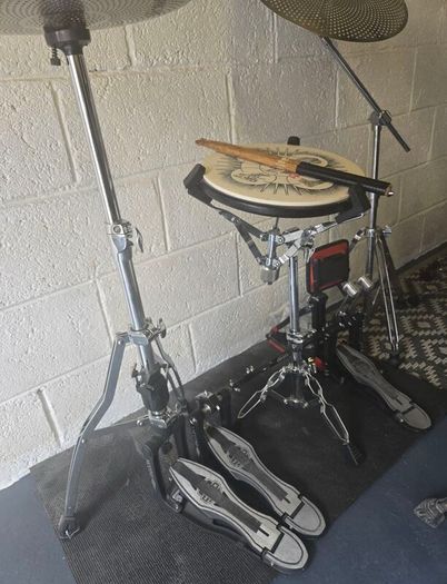 mapex falcon double pedal and hihat stand
