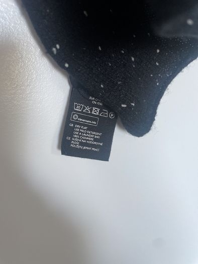 Cos Black Flecked Cashmere Wrap/ Scarf