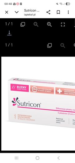 Sutricon scar treatment plasters 5 x 30 cm