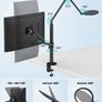 Laptop/Monitor Desk Mount Black With Light Image 2