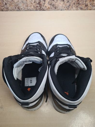 mens NIKE DUNK HI RETRO trainers runners Panda black and white Size UK 10 EU 45 BOXED