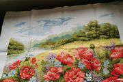 Stunning Handmade Cross Stitch Embroidery - Garden flowers