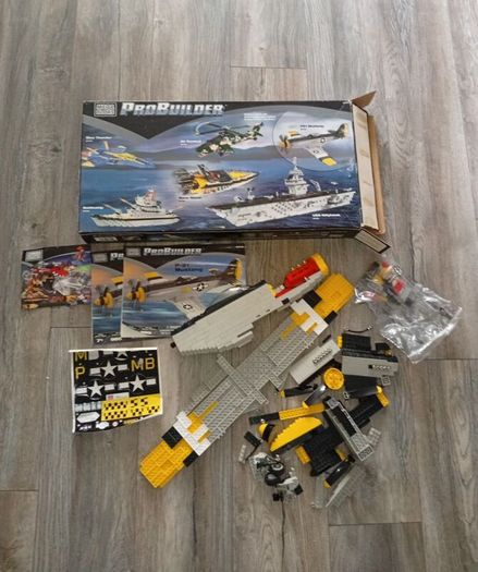 Mega Bloks ProBuilder P-51 Mustang (Set 9772) - Rare Vintage / Lego