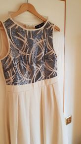 Designer dress Cream