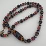 Vintage Venetian Style Mix Glass Beads With Handmade Glass Pendant Necklace Image 6
