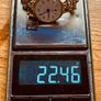 9k gold Swiss made mechanical watch and strap 22.5g Image 3