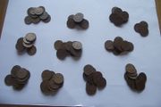 100 Coins@Irish Half Penny. Decimal Issue
