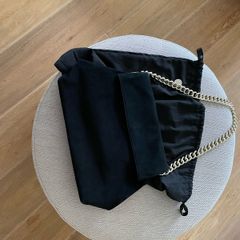 Black Suede Karen Millen Bag