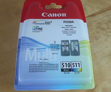 Genuine Canon PG-510 & CL-511 Ink Cartridges Multipack Black & Colour - Sealed New