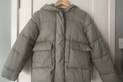 Girls Sage Green padded Jacket