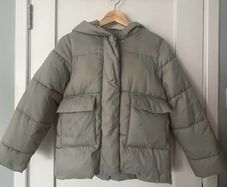 Girls Sage Green padded Jacket