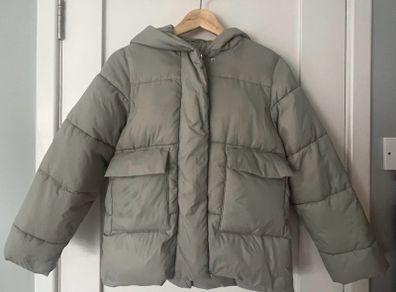 Girls Sage Green padded Jacket