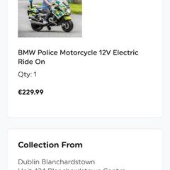 BMW Electric police motorbike