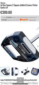 Ai One Square 2 Square Jailbird Cruiser Putter Gents - right handed