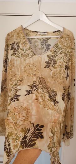 B-Young sheer beachwear / blouse Sz XL (Fit 10-14UK)