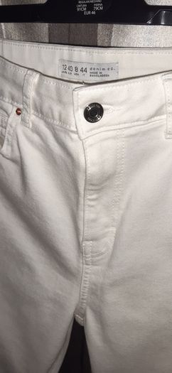 High Waist White Jeans