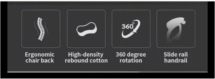 Gaming Chair Ergonomic Computer Chair Office Chair Desk Swivel Chair Adjustable Reclining Footrest Cushion White New!