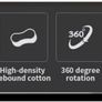 Gaming Chair Ergonomic Computer Chair Office Chair Desk Swivel Chair Adjustable Reclining Footrest Cushion White New! Image 9