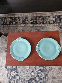 Art Deco Style Service Plates From Fiesta Range Ware Homer Laughlin China Co.