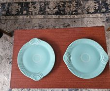 Art Deco Style Service Plates From Fiesta Range Ware Homer Laughlin China Co.