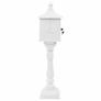 Pedestal Letterbox Aluminium Vintage Style Rustproof White Image 7