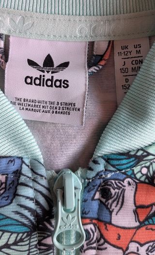 Adidas Zoo print top age 11-12