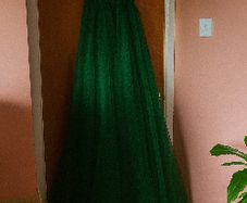 Emerald Green Maxi Gown Dress M Debs Wedding Christmas Party