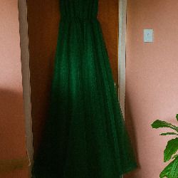Emerald Green Maxi Gown Dress M Debs Wedding Christmas Party