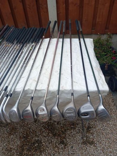A Selection Of Golf Clubs.  All Left Handed Clubs
