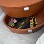Pair of Beautiful Deco Style Solid Wooden Oval Lockers Image 3