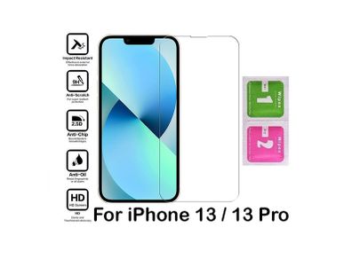 For iPhone 13 / 13 Pro Tempered Glass Screen Protector Saver Cover Case Friendly - FHT31IPTG