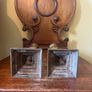 Antique Brass Candlesticks Image 5
