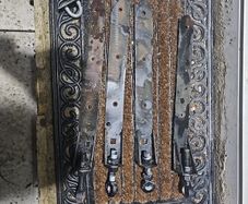 hook and band hinges with recevers