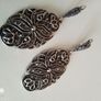 Marcasite Style Filigree Necklace and Earring Set Image 6