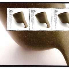 2011 Ireland Year of Craft in Ireland Commemorate Stamp Booklet Pane featuring Ceramics Mint Never Hinged (MNH). Hibernian HP199