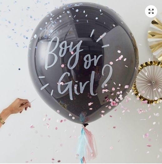 Baby gender reveal balloon