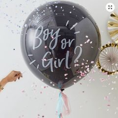 Baby gender reveal balloon