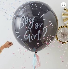 Baby gender reveal balloon