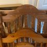 Solid wood bed frame and mattress Image 4
