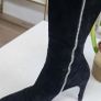 BALLY SHADY black leather suede knee high boots Sz 40.5 (Fit 7-7.5UK) - Rrp 395 (New) Image 7